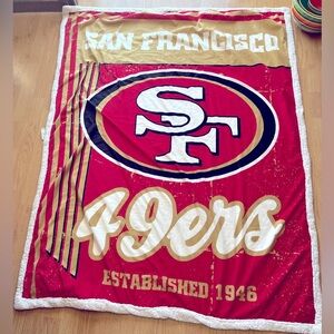 Vintage San Francisco 49ers Throw Blanket